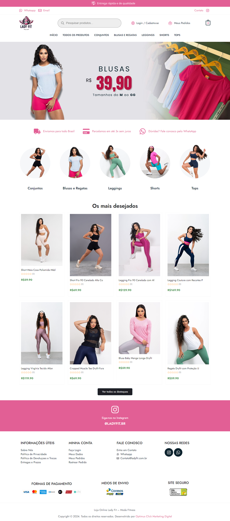 Lady Fit Moda Fitness Loja Virtual 