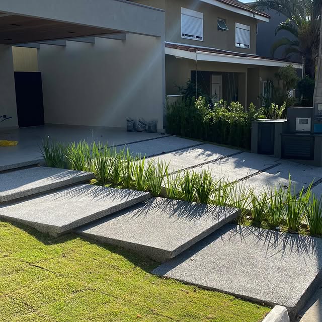 Piso de granilite premium aplicado pela JBF em São José dos Campos